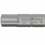 WURTH Bit do gniazd 6-kątnych SW6 dł. 25mm 5szt.