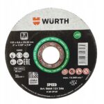 WURTH Tarcza tnąca do stali nierdzewnej Speed plus 125x0,6mm 10szt.