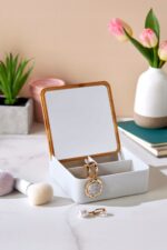 Smukee Organizer z lusterkiem szary 14x14x5cm - obrazek 4