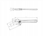 WURTH Klucz nastawny 12 dł. 320 mm - obrazek 2