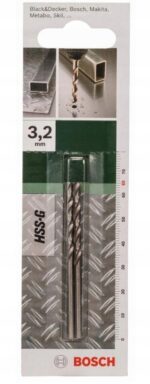 Wiertło do metalu Bosch HSS-G 3,2x36x65 op. 2szt