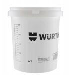 WURTH Wiadro do mieszania 30L z podziałką w litrach, przezroczyste
