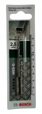 Wiertło do metalu Bosch HSS-G 2,5x30x57 op. 2szt