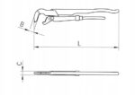 WURTH Klucz nastawny do rur kolankowych 320 mm - obrazek 2