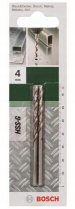 Wiertło do metalu Bosch HSS-G 4,0x43x75 op. 2szt