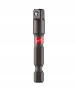 MILWAUKEE Adapter gniazda Shockwave 1/4'' Hex - 1/4" kwadrat, 50mm 1szt.