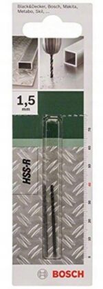Bosch wiertło do metalu 1,5 mm HSS-R 1,5x40 mm walcowe 2 szt