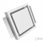 Stylowy gipsowy anemostat Ergovent 125 mm kwadrat