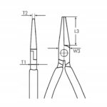 WURTH Szczypce VDE półokrągłe 160MM - obrazek 2