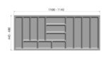 WURTH Wkład na sztućce, organizer 900MM BIAŁY - obrazek 10