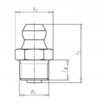 WURTH Smarowniczka stożkowa H1 M10X1 25szt. - obrazek 2