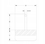 WURTH Ślizgacz do mebli z podkładką 25 mm 100szt. - obrazek 2