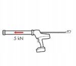 WURTH Akum. pistolet do kartuszy + akum. 2x2.0AH - obrazek 4