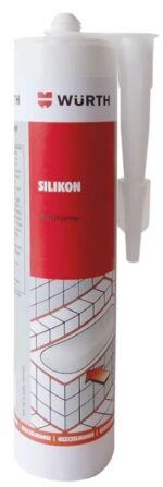 WURTH Silikon sanitarny acetatowy SZARY 310ml - obrazek 4
