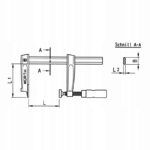WURTH Ścisk stolarski z żeliwa 120MMX60MM (nakładka ochronna) - obrazek 12