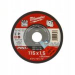 MILWAUKEE Tarcza cienka do cięcia metalu PRO+ 115x1,5x22,2mm 1szt.