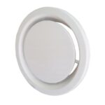 Anemostat wywiewny 100mm kryty + ramka montażowa BIAŁY