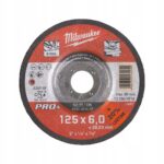 MILWAUKEE Tarcza do szlifowania metalu PRO+ 125x6x22,2mm 1szt.